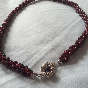 Handmade Vintage Japan Glass Beaded Necklace